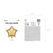 Picture of FOIL BALLOON STAR HAPPY BIRTHDAY GOLD 18 INCH